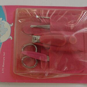 Spa Bar 6 PC Manicure Set Pink Vintage New